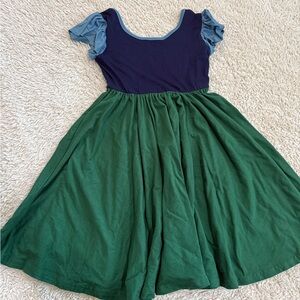 Kids Green and Blue Dress
